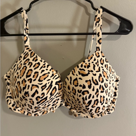 Shade & Shore Brown and Black Leopard Bikini Top - Picture 1 of 7